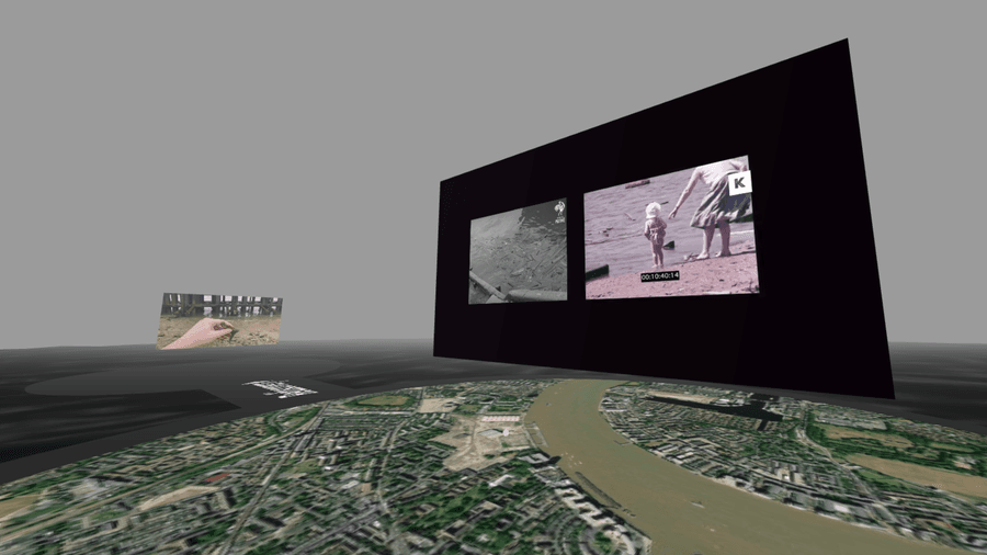 The section of the museum documenting the disposal of the object into the
River Thames.